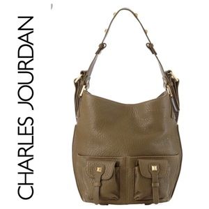 NWOT Charles Jourdan Glory Cargo Tote Green